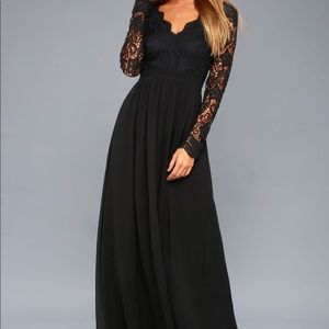Long Black Gown